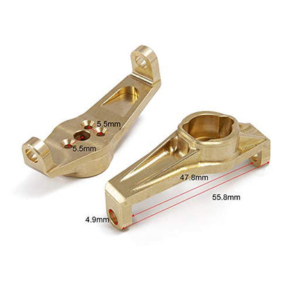 1Pair Brass Front C-Hub Carrier 68g Upgrade for TRX-4 1/10 RC Crawler