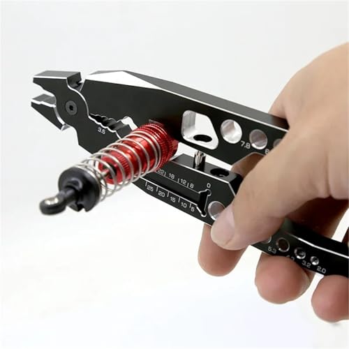 RC Car Repair Kit Rc Car Assembly All-Metal Multi-Function Shock-Absorbing Pliers Ball Nose Suspension Lever Tool Upgrade Parts Repair Accessories - color: Black Yellow