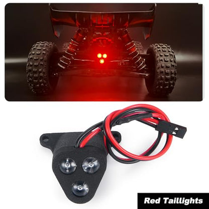 MOHERO RC Car LED Light Kit - Front & Rear Light Kits - Headlight Taillights Set for 1/8 Typhon 6S 4WD BLX Buggy TLR Tuned Upgrade Parts