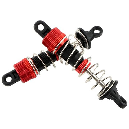 9200E RC Aluminum Shock Absorber PX9200-18 Accessories Spare Parts for 1:10 9201E 9203E 9206E 9200 Trucks 200E 210E RC Cars(Red) - color: 2 Pcs Red