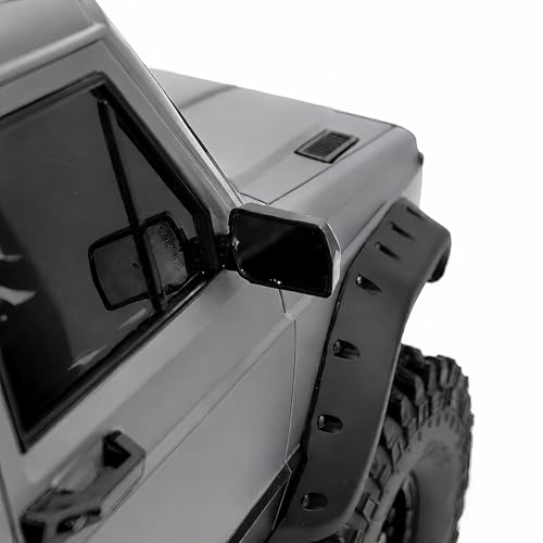 1/10 RC Crawler Hard Body Shell, Nardo Gray, 313mm Wheelbase | Pre-painted hard plastic pickup shell for SCX10 and TRX4; includes interior, grille, mirrors, fenders and mounting hardware - color: Pickup - Nardo Gray