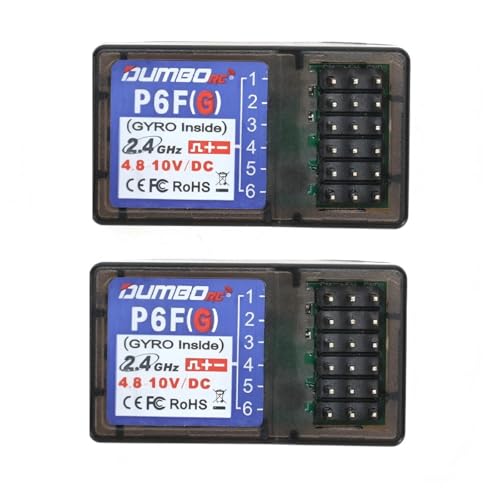 DUMBORC P6FG 2.4G 6 Channel Receiver Built-in Gyro for RC Car Boat Used for DUMBORC X4 X6 Transmitter