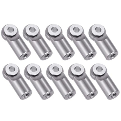 10pcs Metal Tie Rod End Balls M2.5 Ball Joint Head for RC Crawler Car Upgrade Parts (Titanium) - color: Titanium