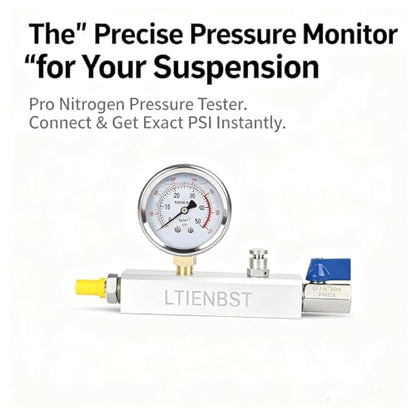 Nitrogen Regulator Shock Fill with 700Psi Nitrogen Gauge | Nitrogen Regulator Shock Fill No Loss Chuck Tool,Compatible with Kawasaki,Honda,Yamada,ATV, UTV's Shock with a Schrader Valve
