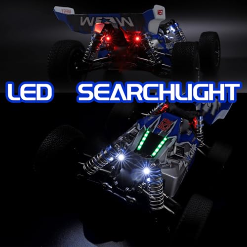 WLtoys 144011 1/14 Scale RC Car, 43 MPH High-Speed,Suitable for All-Terrain | 4WD Off-Road Remote Control Car for Adults, Upgraded Hardware for More Durability, Multifunctional LED Light，Hobby RC Truck