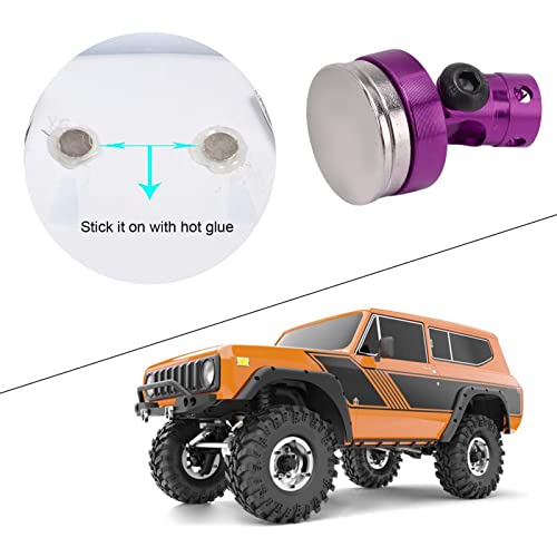 4Pcs RC Magnetic Body Post, RC Body Post, 6061 Alu, Invisible Shell Mount for 1/8 1/10 Car()