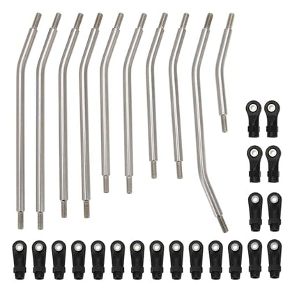 MEUS RACING SCX10 II Links Set 324mm Wheelbase for AXIAL SCX10 II 90046 90047 90035 Upgrade Parts 10pcs (324mm)