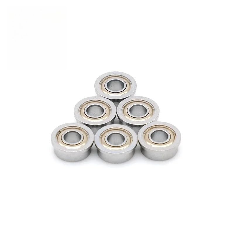 F683ZZ Flange Bearing 3x7x3 mm ABEC-7 (10 PCS) Flanged F683 Z ZZ Ball Bearings - size: F683ZZ 3x7x3