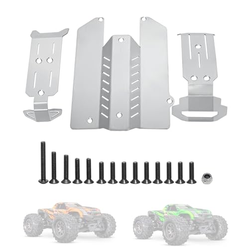 Stainless Steel Chassis Guard Skid Plate for Traxxas 1/16 Mini Maxx Monster Truck 107154-1 Upgraded Parts Protective Plate