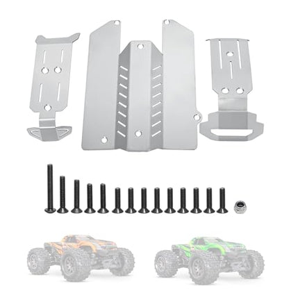 Stainless Steel Chassis Guard Skid Plate for Traxxas 1/16 Mini Maxx Monster Truck 107154-1 Upgraded Parts Protective Plate