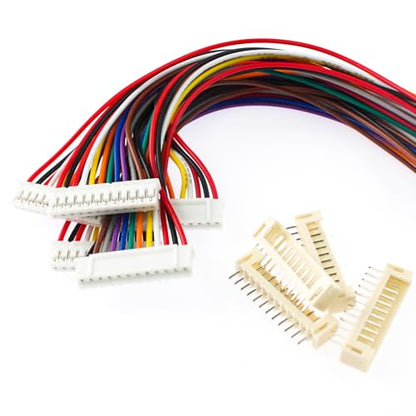 40Pcs Mini Micro JST-PH 2.0mm 12 Pin Male Connector with 15cm Silicone Wire Cables and Female Socket JST PH 2.0 Connector Kit - size: Jst-2.0-Ph-12Pin-20pcs