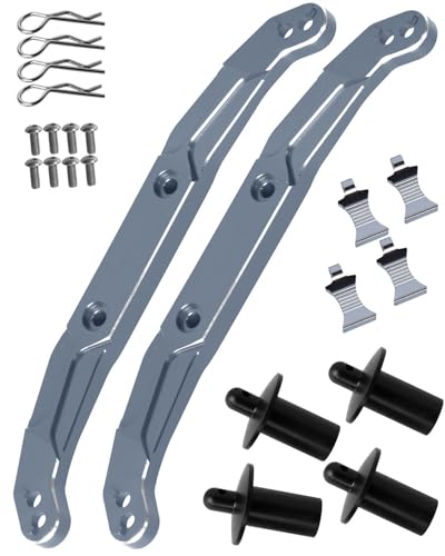 Alloy Body Mount Upgrades Part for 1/10 Slash 4x4/Slash 4x4 VXL,Body Mount Hops Up,Titanium - color: Titanium - Upgrades