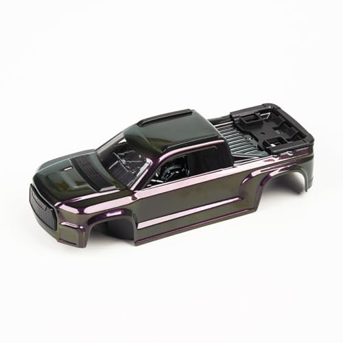 UDIRC UD1610S Replacement Body Shell, 1:16 RC Truck Body with Purple Pearl Gradient Finish, Full Roll Cage & Realistic Cockpit, Durable PC RC Car Shell, Part P16-001D - color: Purple Pearl