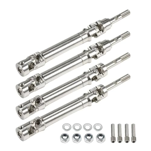 for Slash for Rustler 1/10 Machined Stainless Front Rear Steel Drive Shaft for Universal Joint Driveshaft RC Truck Upgrade Parts Parts