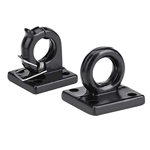 RC Car Trailer Buckle, 2 Pcs Simulation Trailer Tow Lock Shackle Bracket Set for Axial SCX10 CC01 D90 D110 TF2 RC Car