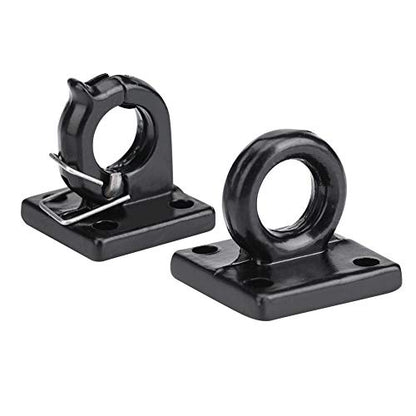 RC Car Trailer Buckle, 2 Pcs Simulation Trailer Tow Lock Shackle Bracket Set for Axial SCX10 CC01 D90 D110 TF2 RC Car