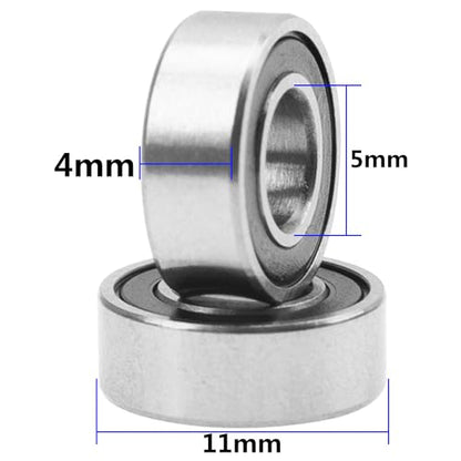 36Pcs ShareGoo RC Rubber Sealed Ball Bearings Kit 5x8x2.5mm 5x11x4mm Compatible with Tamiya Squash Van GF-02 4WD 1/10 RC Car Upgrade Parts