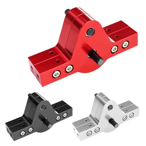 CNC Aluminum 17T/37T Transfer Case Gearbox Bridge Device for 1/10 RC Crawler Car D90 D110 for Axial SCX10 RC4WD Chassis Upgrade Part - color: Red