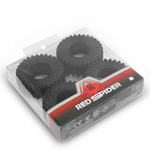 REDSPIDER•1.3'' Crawler Tires OD 2.75'' (4PCS) for 1/18 1/24 TRX4M SCX24 AX24 FCX18 FCX24 RC Crawler Car (Tires)
