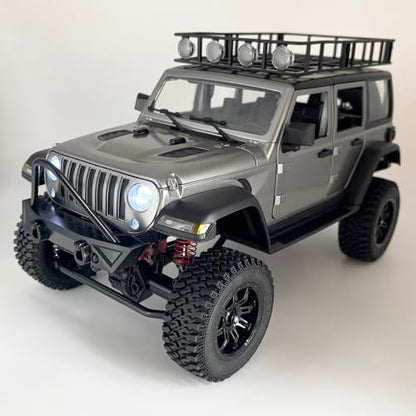 WPLDEWAN 1/12 RC Crawler MN-128 Remote Control Jeep Truck Off Road | RC Rock Crawler 4x4 All Terrain with 390 Motor Full Proportional Upgraded Chassis Opening Doors Hobby Grade Model Adult