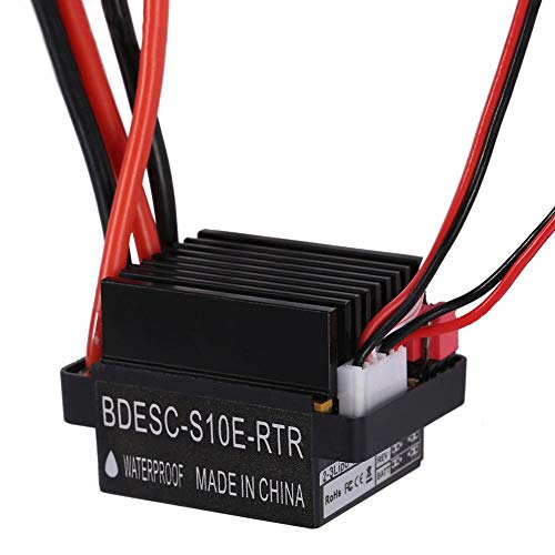 Jectse ESC Brushed 320A, Professional Electronic Speed Controller Two Way,RC Accessory Suitable for RC Cars Model and Ship Boats Multifunction Servo Tester