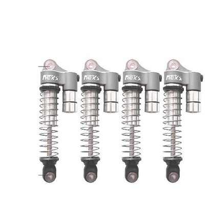 Nexx Racing Reservoir Shock (4 pcs) for RC Crawler TRX4M Scale 1/18 (HELIDIRECT) (Gun Metal) - color: Gun Metal