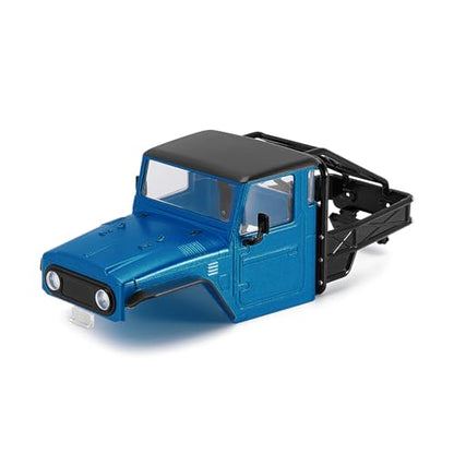 INJROA IR40 Truck Body with Tube Cage for 1/18 TRX4M Defender Bronco (Blue) - color: Blue