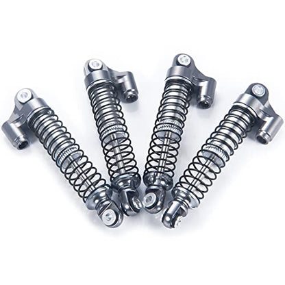 RC Shock Absorber 56mm Dampers, Titanium | Aluminum Alloy, Ajustable Shocks, For TRX4M Upgrades 1/18 Scale, RC Crawler Car, Accessories - color: Titanium
