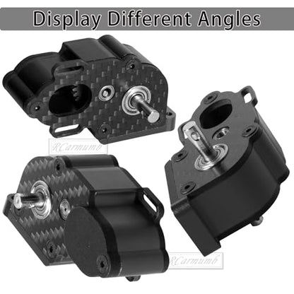 Center Transmission Gearbox Upgrades Part for 1/10 RC Crawler car Axial SCX10 SCX10 ii 90047 Wraith,Aluminum LCG Middle Transmission Gearbox Hops up,Black - color: Black(1 Pack)