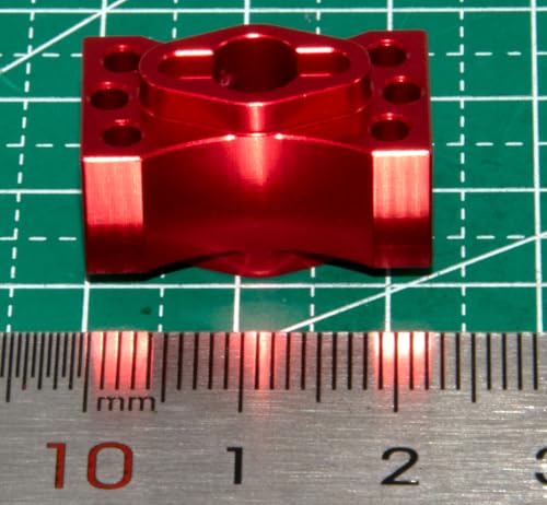 Differential Lock Spool Compatible with 1/8 Losi LMT Monster Truck Upgrade Rc Car Aluminum Alloy Diff Locker Part Replace(Red) - color: Red