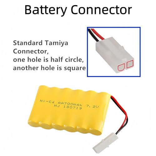 7.2V 700mAh NiCd AA Battery Pack with Standard Tamiya Plug for RC Car RC Truck Household Appliances RC Toys 7.2V Volt Battery