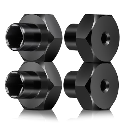 MORLORDY 4Pcs 5mm to 12mm(+10mm) WPL Wheel Hex Hub Adapter Wheel Spacers for WPL D12 2wd SCX24 1/10 1/24 RC Car Truck Upgrade Parts
