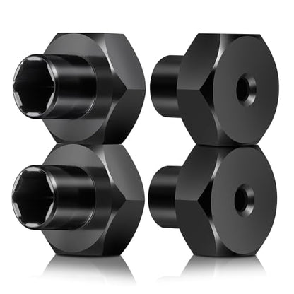 MORLORDY 4Pcs 5mm to 12mm(+10mm) WPL Wheel Hex Hub Adapter Wheel Spacers for WPL D12 2wd SCX24 1/10 1/24 RC Car Truck Upgrade Parts