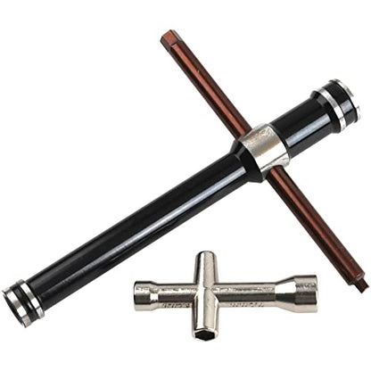 Share Goo Glow Plug Ignitor Igniter Nitro Engine Starter Tool & RC Glow Plug Removal Tool 8mm 10mm Cross Wrenches Sleeve 3mm 5mm Hex Screw Driver & Small Cross Socket Spanner