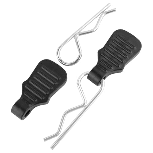 50 Pieces 1.2mm Universal RC Body Clips with Pull Tabs Car Clips RTR Clip Pins H165 Assembly Spare Parts for 1:8 1:10 1:12 Scale Redcat HPI Himoto HSP Exceed RC Car Parts Truck Buggy（Black - color: 1.2mm