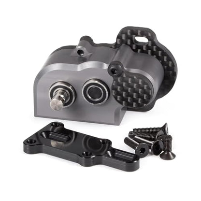 Ultralight Portal Transmission,48Pitch Tiny Gearbox,Machined Ultralight Portal Transmission Tiny Gearbox with Slipper Pad for 1/10 LCG Chassis Cheater Rigs Capra SCX10 III AR45 (Gray) - color: Gray