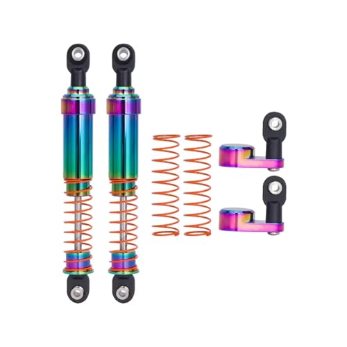 RC Models Parts For LCG Cheater Rigs For SCX10 For TRX4 For Capra VS4-10 1/10 RC Crawler 2Pcs Aluminum Big Bore Shocks Oil Damper With Offset Shock Cap(95mm) - size: 95mm