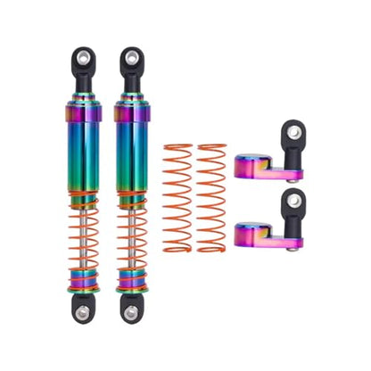 RC Models Parts For LCG Cheater Rigs For SCX10 For TRX4 For Capra VS4-10 1/10 RC Crawler 2Pcs Aluminum Big Bore Shocks Oil Damper With Offset Shock Cap(95mm) - size: 95mm