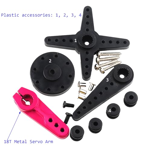 150KG DS51150 Digital Servo Full Metal Gear RC Servo 180 Degree Waterproof IP67 12V with 18T Servo Arm for Baja Car 1/5 RC Car - size: 180 Degree