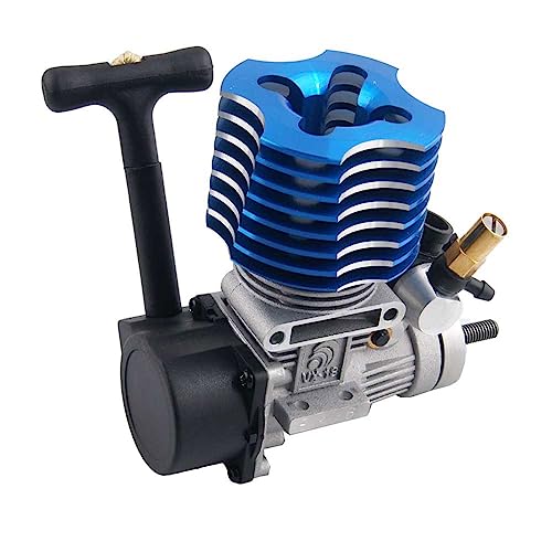 VX18 Nitro Methanol Engine, Vertex .18 Engine for 1/10 Scale RC Car Truck | .18 Displacement Nitro Methanol Glow Plug Engine Replacement for 1/10 Scale Rc Offroad Buggy Truck
