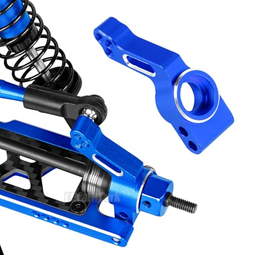 Aluminum Steering Blocks,C-Hubs Caster Block,Rear Stub Axle Carriers Upgrades Part for 1/10 Slash 2WD (VXL)/Rustler 2WD (VXL)/Stampede 2WD (VXL)/Bandit 2WD (VXL),BRCatWPark w/Bearings,Navy Blue - color: Navy Blue - (Aluminum Blocks)
