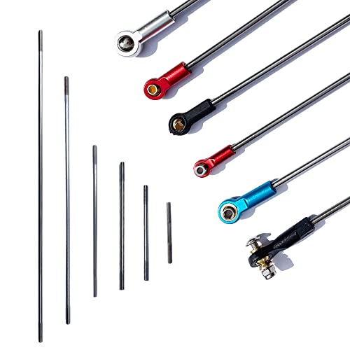 30Pcs M3 Pushrod Connector 304 Stainless Steel Rod Linkage for RC Model Airplane Helicopter Boat Car DIY Parts