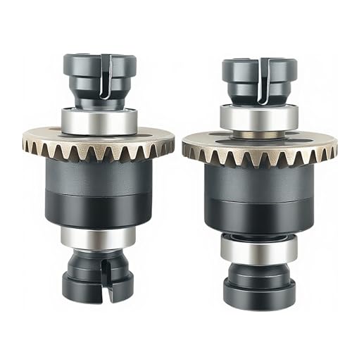 2PCS 30T 0.8Mod Differential Set for ARRMA Granite Typhon Mojave GROM (Black) | Metal,Front,Rear,1/18,1/14,ARA311177 ARA311177V2,Pre-Assembled,High Strength,Wear Resistant,Precision Fit - color: Black