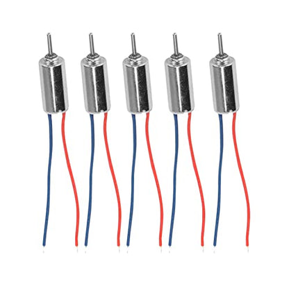 Micro Coreless Motor,Ultra Quiet Low Noise 32250RPM High Speed,Mini DC Motor,4.5V 4mmx8mm 5pcs Pack,for,Model Aircraft Enthusiasts,RC Car Hobbyists,Drone Builders,Electronic Toy Ma