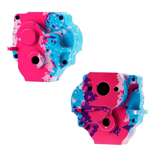 Splash Anodizing Aluminum Gearbox Housing Transmission Case for 1/18 TRX4M Defender Bronco F-150 High Trail Crawler Truck Upgrades