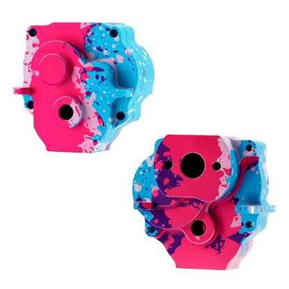 Splash Anodizing Aluminum Gearbox Housing Transmission Case for 1/18 TRX4M Defender Bronco F-150 High Trail Crawler Truck Upgrades