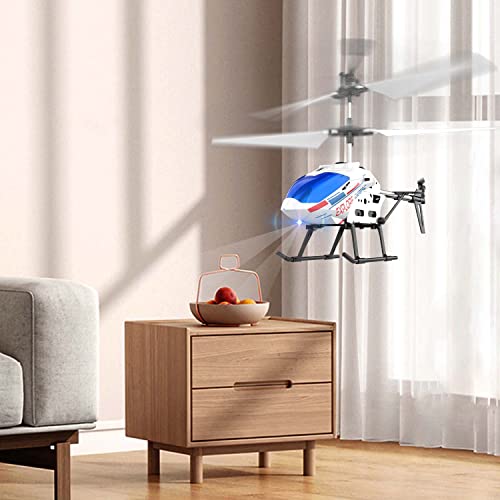 DEERC Remote Control Helicopter, 3.5 CH Altitude Hold RC Helicopters w/Gyro for Beginner, 2 Shells LED Light One Key Take Off/Landing, 2.4GHz Aircraft Indoor Flying Toy for Kids Boys Girls
