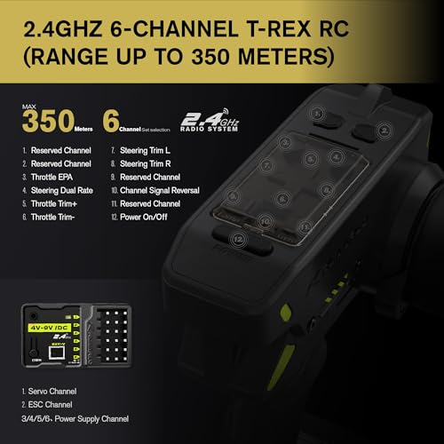 RLAARLO 1/10 Brushless RC Cars, 4×4 Buggy, 50+ MPH, Carbon Fiber, Ages 8+ | 3650-2650KV Brushless Motor, 4WD, 3S LiPo, Alloy Chassis, Sealed Diffs, 20kg Servo, 6CH Radio, Waterproof, All-terrain