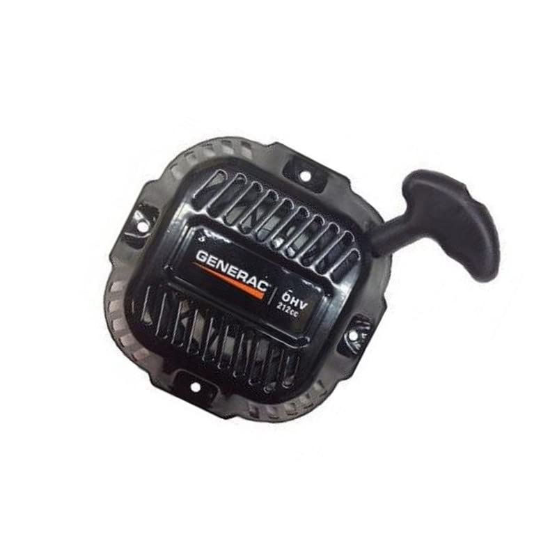 Recoil Starter Assembly Compatible with 0J08071SRV for OHV Generator Engines, Smooth Pull Start for Backup Power Equipment