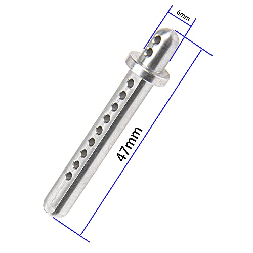 Aluminum Alloy RC Body Post Mounts Compatible with Axial SCX10 1/10 4WD RC Crawler Cars (Silver) - color: Silver